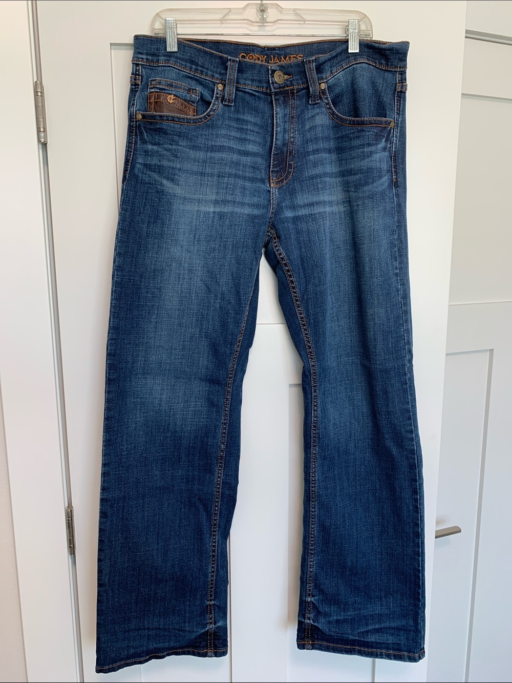 Cody James Men’s Bootcut Jeans in Dark Blue 34x32